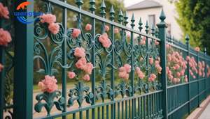 Hércules Pressed Spear Top Fence Aluminio/Acero galvanizado Hierro Seguridad Patio Casa Escuela Fábrica Jardín Césped Puente Cuadrado - Product Image 4