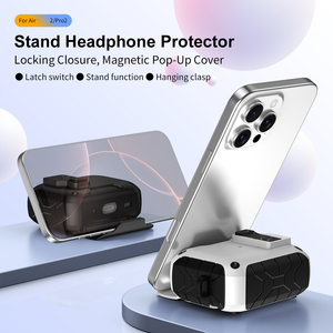 Funda Protectora para Auriculares <span class=keywords><strong>Airpods</strong></span> <span class=keywords><strong>Pro</strong></span> 2 3 4, Resistente y Gruesa, con Soporte para Teléfono, Llavero y Carga Magnética - Product Image 2