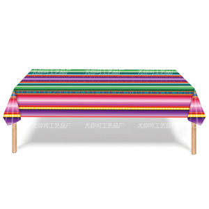 Mexican Carnival Theme <b>Tablecloth</b> <b>Rectangle</b> Digital Printing Party Decor Birthday Celebration Venue Setup Props - Product Image 1