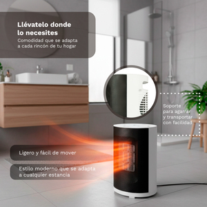 Stufa elettrica portatile 1800W 2 livelli di potenza per uso domestico e in ufficio - Product Image 3