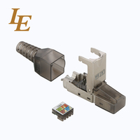 Conector RJ45 Cat6/Cat6A FTP 8P8C de Calidad Superior, Sin Herramientas, Cobre, Carcasa de Policarbonato, Contactos Chapados en Oro, 1 Año de Garantía