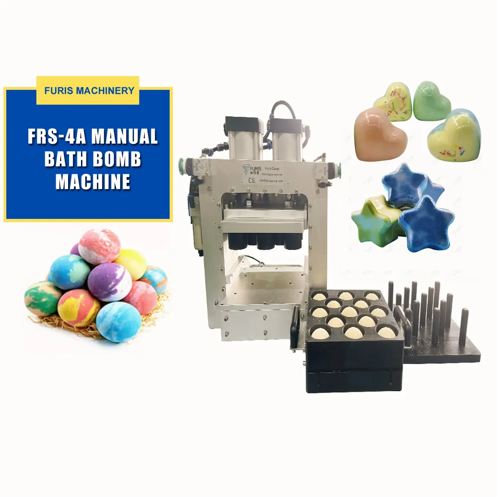 2023 China Factory Mini Rainbow Bath Bomb Salt Balls Making Machine Donuts Soap Ball Spa Oil Hand Press for Wet Powder supplier