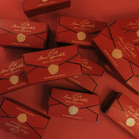 Boîte à bonbons de mariage de luxe recyclable et adaptée aux aliments, en forme d'enveloppe, boîte cadeau