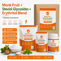 Longbio – Mélange d'extraits de fruit du moine, d'érythritol et de stévia sans calorie, fourni par l'usine