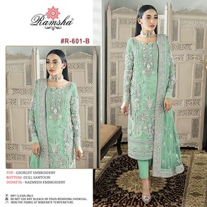 Nueva Colección de Trajes Pakistaníes Semi-Confeccionados para Mujer, para Fiestas y Festivales, Exportación de la India - Product Image 2