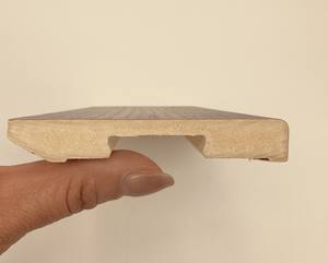 <span class=keywords><strong>Plinthe</strong></span> WPC laminée CPL Panneau de base moderne personnalisable pour Villa Hotel 2440*80*12 Produit de moulures de couleur personnalisable - Product Image 2