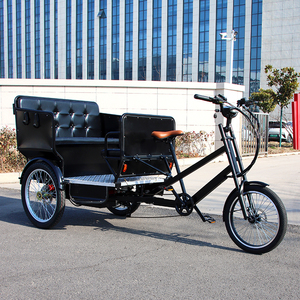 Bici Taxi, tricycle à assistance au pédalage, pousse-pousse <span class=keywords><strong>pour</strong></span> passagers, tricycle familial à 3 roues, vélo cargo électrique, e-rickshaw, vélo rétro - Product Image 2
