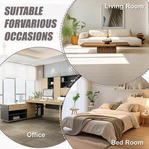 Fauteuil individuel moderne et minimaliste en chenille, avec dossier haut, pour salon, chambre ou bureau, écologique - Product Image 6