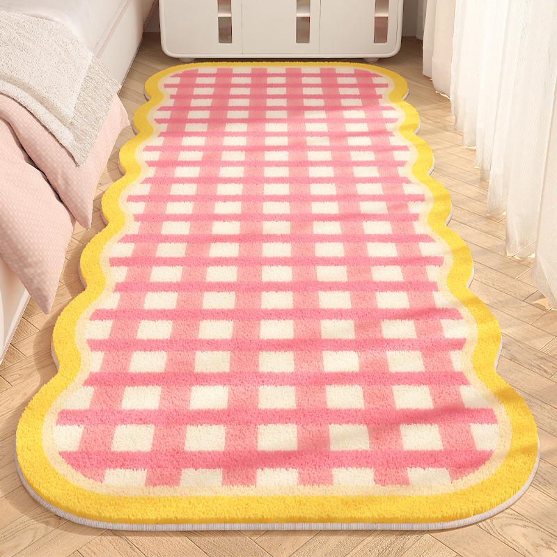 Pink grid yellow border
