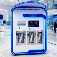 Distributeur d'eau RO grande capacité 800 GPD avec réservoir plastique 200L, désinfection UV, intégration TPV et multiples modes de paiement