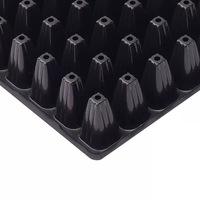 Plateau de semis standard en PVC à 98 cellules, vente en gros d'usine, plateau de germination réutilisable pour pépinière agricole