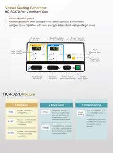 مولد ليغاسور كهربائي جراحي ختم سفينة بيطرية - Product Image 3