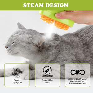 Pet Cleaning & Massage <b>Brush</b> <b>Shedding</b> Removal Spray Comb Stainless Steel Multi-Function for <b>Dogs</b> Bathroom Bath Cleaning Supplies - Product Image 3