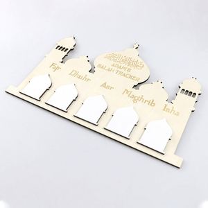 Islamic Gift Home Beautiful Wooden Advent 30 Days Till Eid <b>Ramadan</b> Mosque <b>Countdown</b> Calendar - Product Image 3