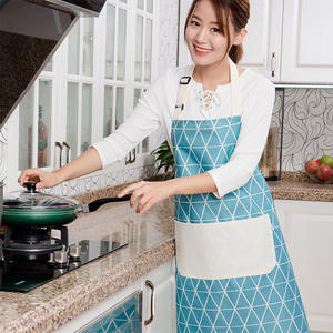 <span class=keywords><strong>Tablier</strong></span> sans manches imperméable Life Square avec motif <span class=keywords><strong>de</strong></span> grille diamantée originale, style coréen, mode, travail, <span class=keywords><strong>cuisine</strong></span>, ceinture pour femmes - Product Image 2