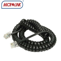 2 paires de câbles téléphoniques RJ9 Cat3 4P4C en cuivre à 4 fils