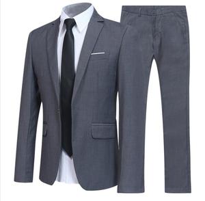 Costume deux pièces professionnel pour homme, pour le bureau, les mariages et les bals - Tenue formelle de cérémonie pour <span class=keywords><strong>gentleman</strong></span> - Product Image 4