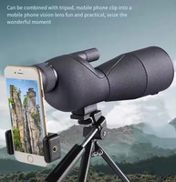 Telescopio OEM 25-75x60, Potente Telescopio Monocular con Zoom y Trípode para Observación de Aves