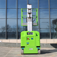 Hochwertige Vertikale Einmast-Hebevorrichtung Aluminiumlegierung Lift mit Doppelantriebssystem Kleines Hubarbeitsgerät