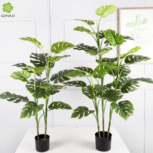 <b>Artificial</b> Monstera Deliciosa Plant Large Size Indoor Decorative Green Plant For Living Room Scandinavian Style Foliage Design - Product Image 4