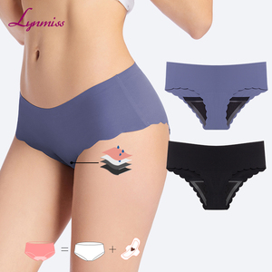 LYNMISS Culotte menstruelle <span class=keywords><strong>anti</strong></span>-<span class=keywords><strong>fuite</strong></span> personnalisable à 4 couches sans PFAS Sous-vêtements menstruels Oeko-tex Culotte Menstruelle - Product Image 1