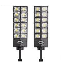 Lampadaire solaire à LED monocristallin, allumage automatique du crépuscule à l'aube, grand angle, IP65, corps de lampe en ABS, extérieur, avec un angle de faisceau de 120°