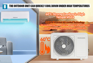 Factory-made 9000BTU Large Household <b>Portable</b> Split Wall Mounted Air Conditioner Cooling Heating Quiet Sleep Mode Energy Saving - Product Image 5