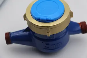 Water Meter Heavy Duty Brass Flow Measure Tap Cold Water Meter Home Garden Wet Table Measuring Tools Water Measurement 15mm