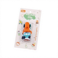Lot de 1 attache-sucette avec clip et jouets de dentition pour bébés garçons et filles