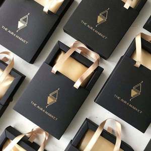 Caja de Regalo de Boda Minimalista Bee, Caja Nupcial Simple y Elegante con Cierre Magnético, Logotipo Personalizado, Papel Artesanal, Caja Pequeña para Joyería - Product Image 6