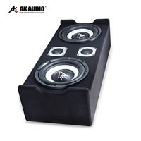 Subwoofer Mobil Aktif S-WA07 10/12 Inch 12V High Power Bass Box dengan Amplifier Terintegrasi dan Tweeter, Upgrade Audio Mobil