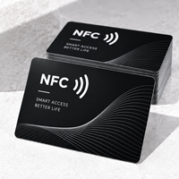 Carte de visite numérique NFC personnalisée en PVC mat 13,56 MHz, carte de visite numérique sans contact, impression personnalisée