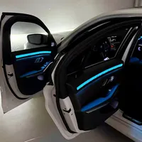 Molduras Interiores para BMW Serie 3 G20 G28 Cuatro Puertas, Luz Ambiental Estilo Cristal 2020-2026, Luces Decorativas