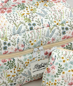 2026 grosir tas kosmetik bunga segar lucu perjalanan portabel tas penyimpanan perawatan kulit tas Makeup katun berlapis kapasitas besar - Product Image 5