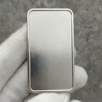 Pièce de monnaie rectangulaire universelle plaquée argent vierge avec impression UV, cadeau exquis personnalisable pour la production