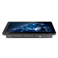 Monitor Táctil Capacitivo Industrial de 15.6 Pulgadas con Bisel Delgado, IP65, LCD Plano, VGA, HDMI, DVI, USB, Montaje en Pared Integrado, VESA