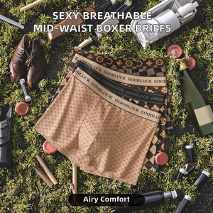 Caleçons Boxers Mi-Hauts Tissés Respirants Confortables et Luxueux pour Hommes – Vente en Gros - Product Image 2