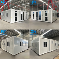Maison mobile préfabriquée de 20 pieds, prête à l'emploi, avec 2 chambres, salon, salle de bain et cuisine