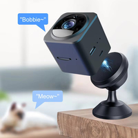 Caméra de sécurité IP WiFi HD 1080p AS02 Home Mini avec vision nocturne, application IWFCam, batterie 500 mAh, communication bidirectionnelle et surveillance intelligente