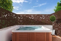 Panneaux de clôture en aluminium découpés au laser décoratifs pour villa et jardin, clôture de piscine en acier corten, écran métallique, clôture de jardin