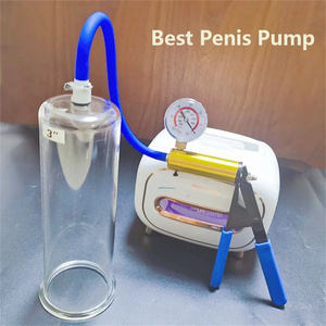 6-Size Cilinder Heren Vacuümverbeteringspomp Vacuümmeter Doorzichtig Handvat Penis Verhogen Mannelijke Masturbator Volwassen Trainer 100% - Product Image 5