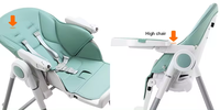 Ensemble table et chaise pliables pour enfant, légers, écologiques, modernes, en plastique, réglables, portables, pour repas et alimentation