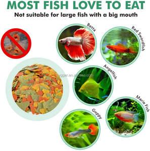 Hygger-escamas de alimentos para peces, copos de Color tropicales de 7,05 oz, brillante para la salud de la mayoría de los peces, eg Betta, Angelfish, <span class=keywords><strong>Guppy</strong></span>, etc. - Product Image 5