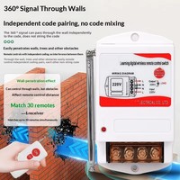 Interrupteur sans fil télécommandé haute qualité 30A avec protection contre la perte de phase pour pompes à eau 220V 1km/220V 3km/220V 5km
