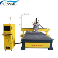 Machine de fraisage CNC ATC 3 axes robuste avec commande Syntec/RichAuto, broche 9,0 kW, caméra CCD, moteur et pompe pour le travail du bois/métal