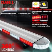 Barre lumineuse LED pour ambulance, barre lumineuse d'avertissement pour véhicule d'urgence, barre lumineuse stroboscopique, couleur et taille personnalisables