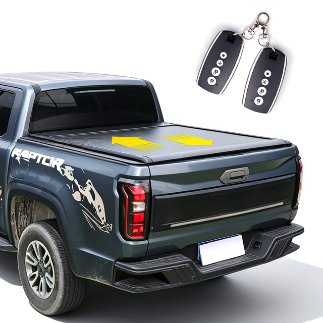Electric Retractable Aluminum Roller Shutter Lid Tonneau Cover Waterproof for Dmax Hilux Ranger Navara NP300 MAXUS T60 T70