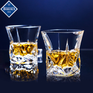 Bohemia Crystal Whisky Glass Set 301-400ml Lead Free Cocktail Party Use - Product Image 2