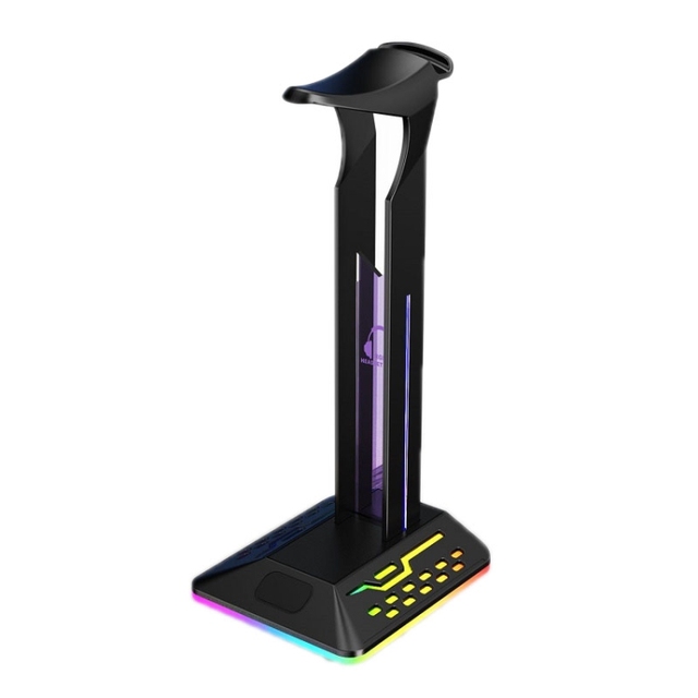 RGB Headset Stand Headphone Holder with 5v USB Ports Desk Accessories for Mobile Phone Charging Game Accessories