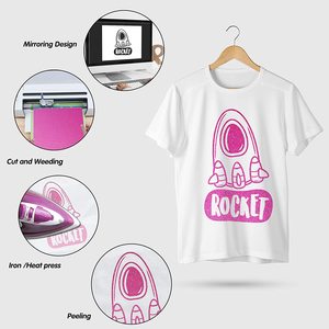 YS Easyweed Stretch HTV PU Glitter Fluorescent Bright Color HTV pour T-shirt, <span class=keywords><strong>Vinyle</strong></span> de transfert thermique pour désherbage, <span class=keywords><strong>Vinyle</strong></span> thermocollant - Product Image 4
